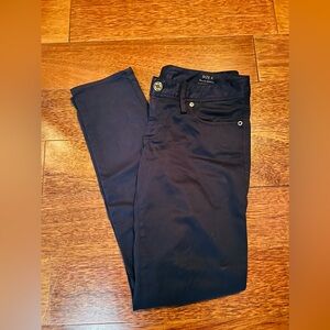 Lilly Pulitzer Worth Skinny Pants Sateen Jeans Stretch Midnight Navy Size 4